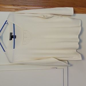 Cream 3/4 sleeve sweater